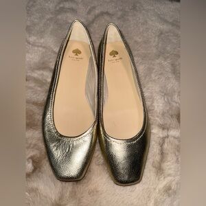 Kate Spade Metallic Gold ballet Flats size 9